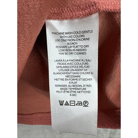 By Anthropologie Lace-Up Flutter Top in Coral Size Small NWT - Picture 8 of 9